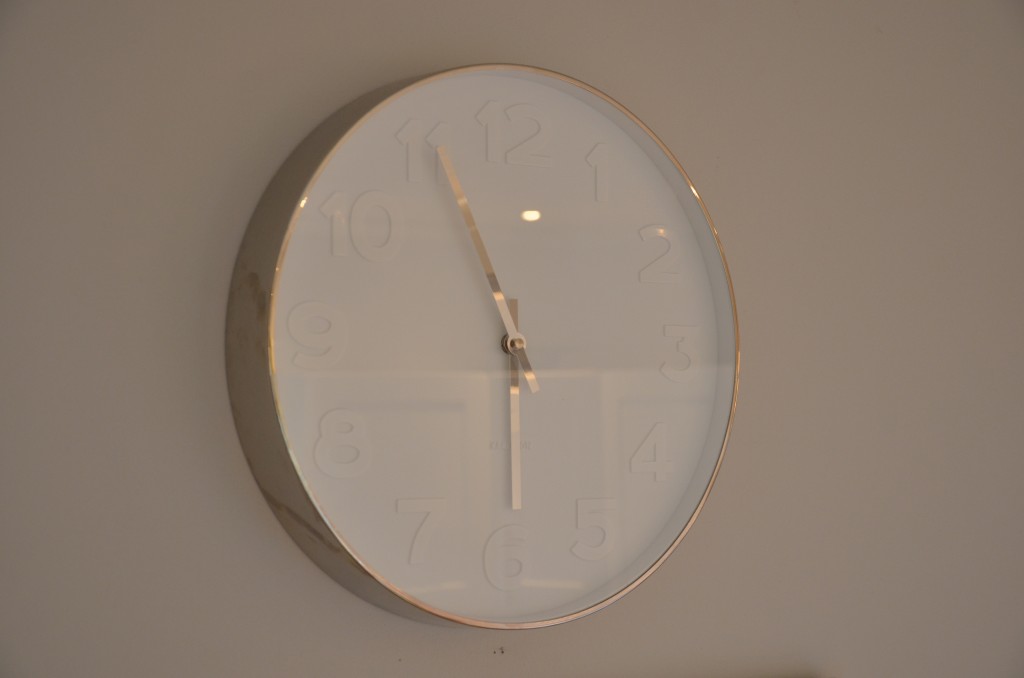 Bild över en klocka. 